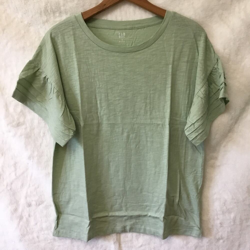 GAP Factory Green Easy Bell Sleeve T-Shirt - Picture 3 of 11